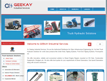 Tablet Screenshot of geekayindustrial.com